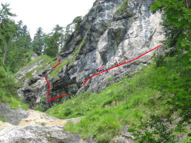 Hausbachfall Klettersteig Bild 03