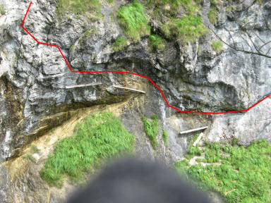 Hausbachfall Klettersteig Bild 10