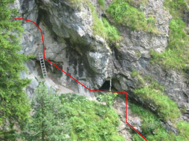 Hausbachfall Klettersteig Bild 12