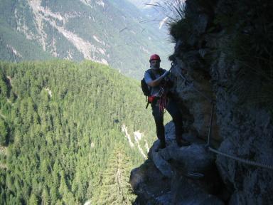 Klettersteig Stuibenfall Bild 10
