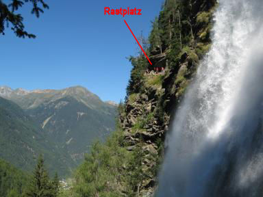 Klettersteig Stuibenfall Bild 19